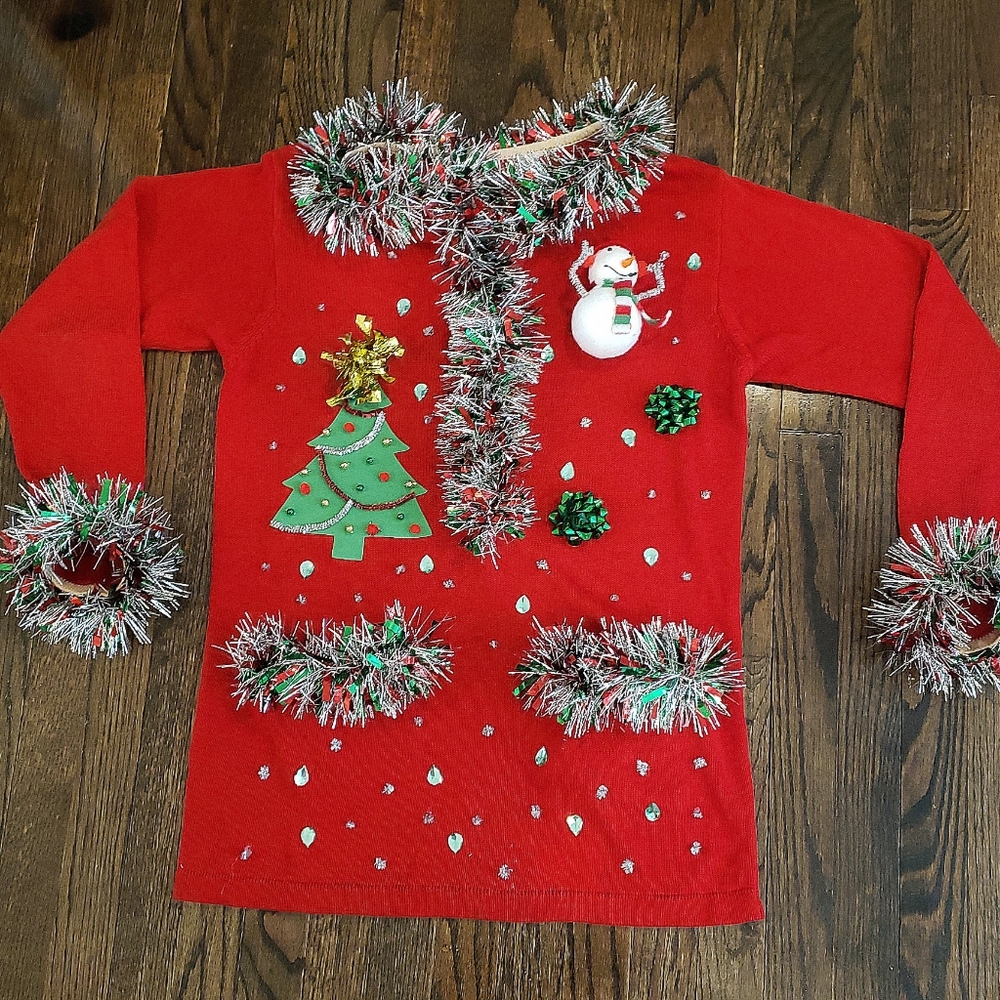 Festive Ugly Christmas Sweater / Sweater Dress, si